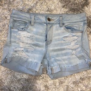 Light Wash Jean Shorts